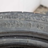 1бр лятна гума 205/50/16 Continental R87 , снимка 2 - Гуми и джанти - 42548041