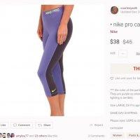 nike pro capris , снимка 10 - Клинове - 32065804