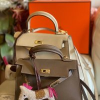 чанта Ермес Кели 25см*Hermes Kelly 25 Epsom, снимка 6 - Чанти - 42425020