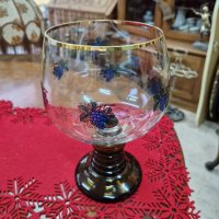 Много красива голяма антикварна немска кристална чаша , снимка 4 - Антикварни и старинни предмети - 42919043