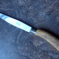 Нож Solingen с дръжка от еленов рог , снимка 1 - Антикварни и старинни предмети - 39678207