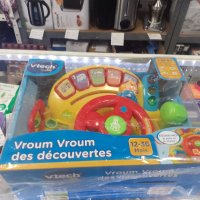 Музикална играчка, Vtech Baby, Volan Vroum Vroum , Интерактивна музикална играчка, снимка 5 - Образователни игри - 42719925