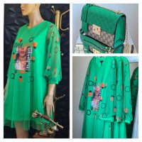 Дамска луксозна чанта и рокля Gucci код 80, снимка 1 - Рокли - 37332521