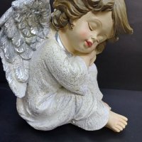 Голям ангел от висококачествен полирезин - Свита позиция., снимка 1 - Статуетки - 42689718