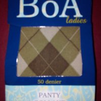 Boa ladies-50 DEN- Нов плътен чорапогащник в каре- 4 големина, снимка 10 - Бельо - 31126871