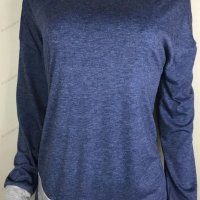 Ежедневна дамска блуза с кръгло деколте и неправилен подгъв, 4цвята - 023, снимка 8 - Блузи с дълъг ръкав и пуловери - 39473849