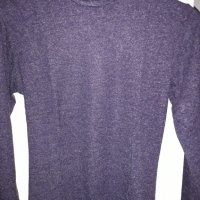 Ново дамско боди поло с дълъг ръкав тъмнолилаво, снимка 2 - Блузи с дълъг ръкав и пуловери - 30059536