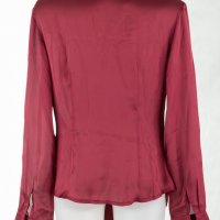 Стилна дамска блуза в бордо марка Lisa Moretti, снимка 3 - Блузи с дълъг ръкав и пуловери - 29107873