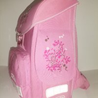 Анатомична раница herlitz, ученическа чанта, цвят: розов, снимка 3 - Раници - 33932319