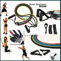 5бр. Комплект ластици за тренировка Power Resistance Bands, снимка 6 - Фитнес уреди - 35488922