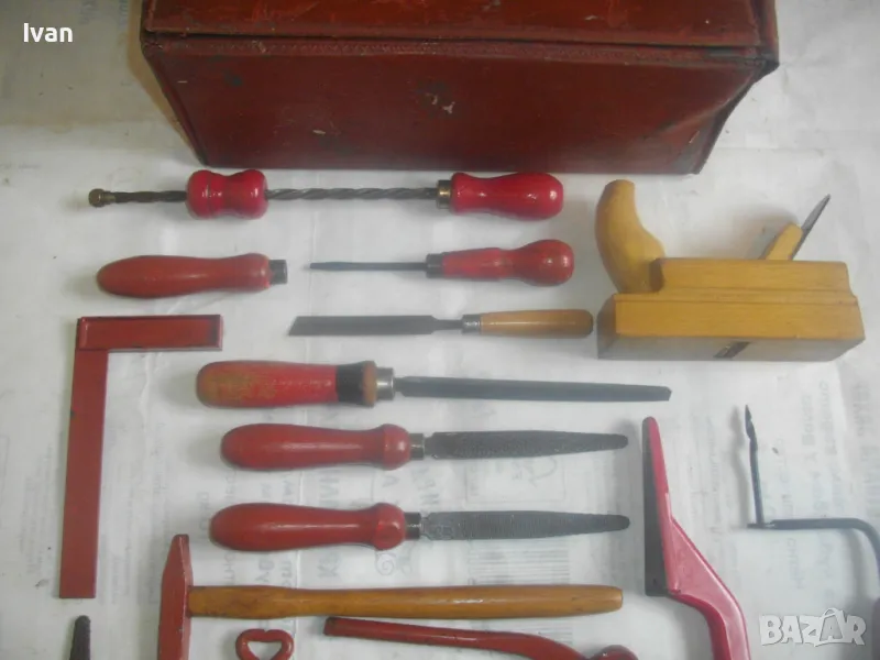 18 БРОЯ НЕМСКИ МИНИ РЪЧНИ ИНСТРУМЕНТИ ЗА МОДЕЛИЗЪМ СТАРО КАЧЕСТВО В ЧАНТА , снимка 1