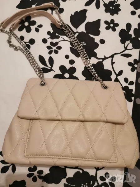 дамскс бежова чанта  нова , снимка 1