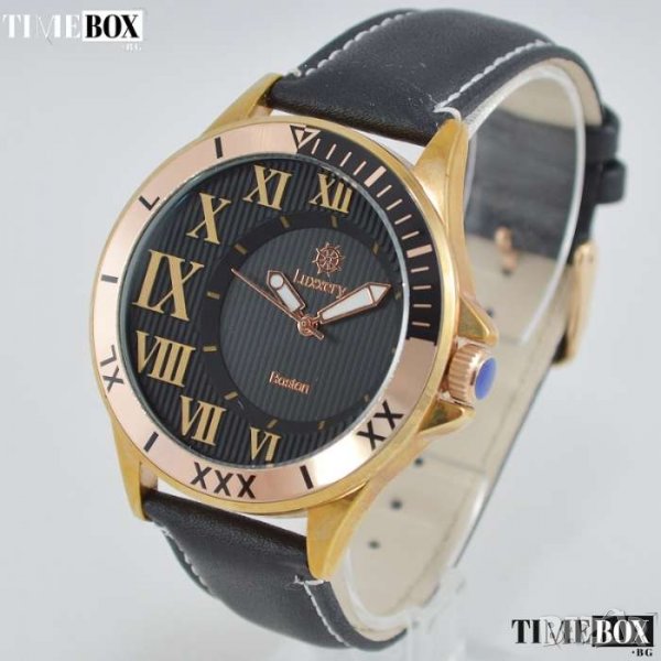 LUXXERY Boston Montre Business BOS11 Rose Gold. Нов мъжки часовник, снимка 1