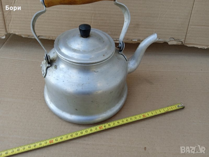 Стар алуминиев чайник български, снимка 1