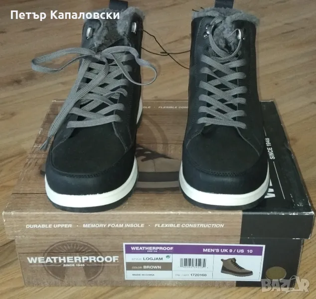 Зимни мъжки обувки ботуши WEATHERPROOF номер 46
Налични номера 43 44 45 46 Ограничителни бройки., снимка 1