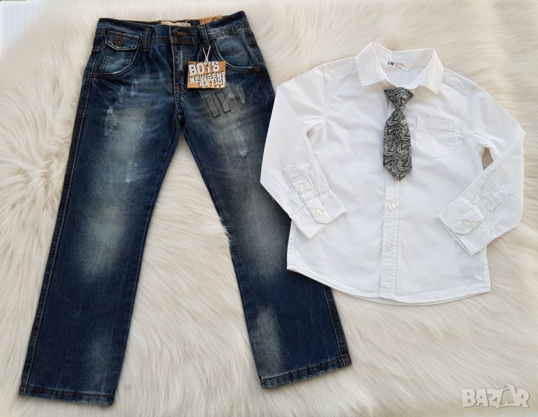 Детски дънки 4-5 години - нови, снимка 1