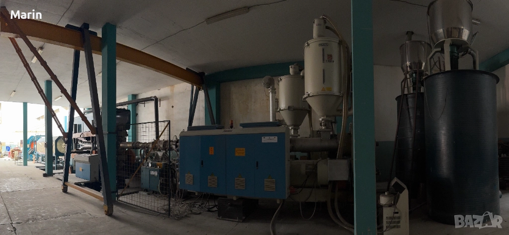 Продавам машина за производство на гофрирани полиетиленови тръби, снимка 1
