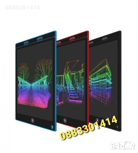 Детски цветен LCD таблет за рисуване С писалка, снимка 1