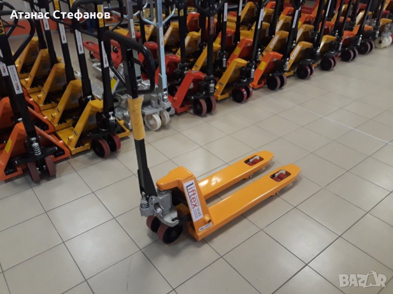 Палетна количка с тесни вилици, снимка 1