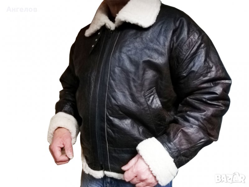 Кожено яке пилотско естествена кожа номера 50,52,54, снимка 1