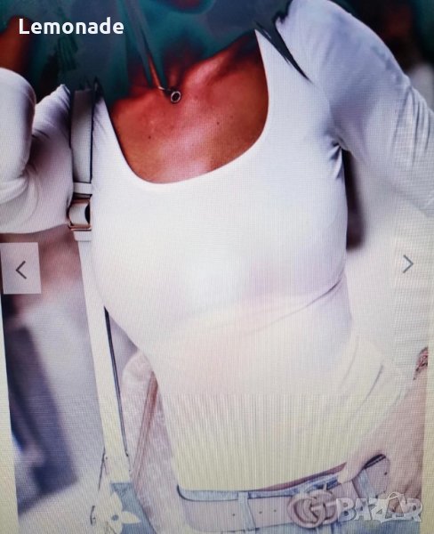 Дамска блуза Zara  памук в бяло, снимка 1