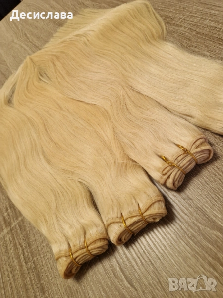 Естествена руса коса - плътеен косъм и крайща!, снимка 1