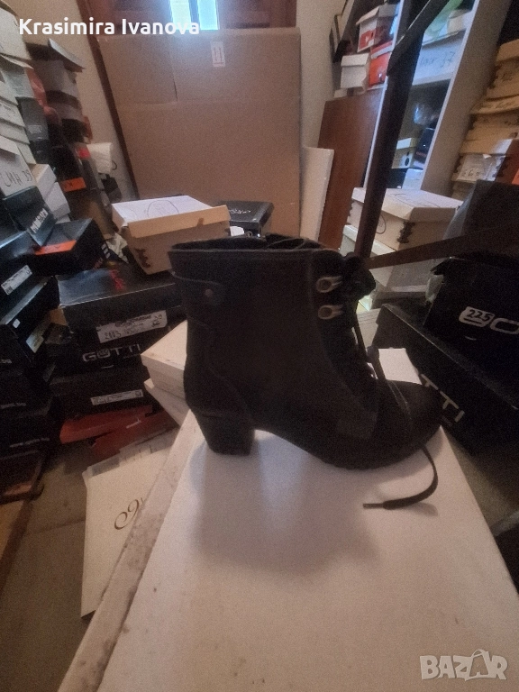 нови боти Габина Варна естествена кожа и велур , снимка 1