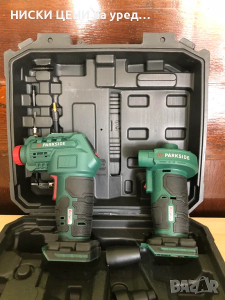 Parkside Акумулаторен компресор PAK 20-Li B2 и въздушна помпа PALP20-Li B2, снимка 1