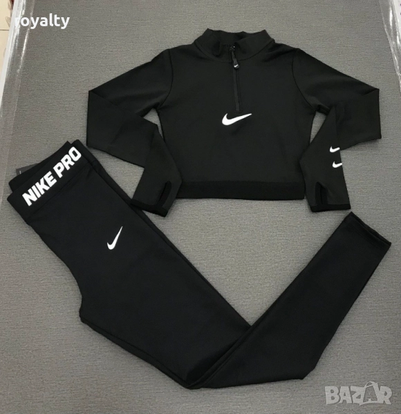 Nike черен дамски спортен екип , снимка 1