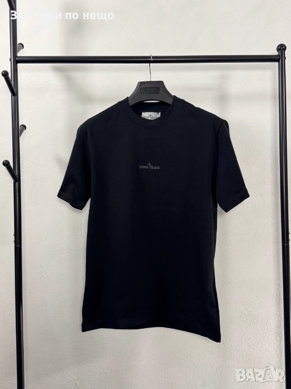 Stone Island Мъжка Черна Тениска👕Мъжка Блуза С Къс Ръкав Код V.B.39, снимка 1