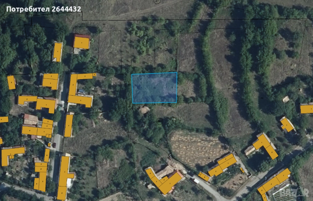 Имот в с. Мостич до гр. В. Преслав - 1245 кв.м. регулация/ток/вода/УПИ, снимка 1