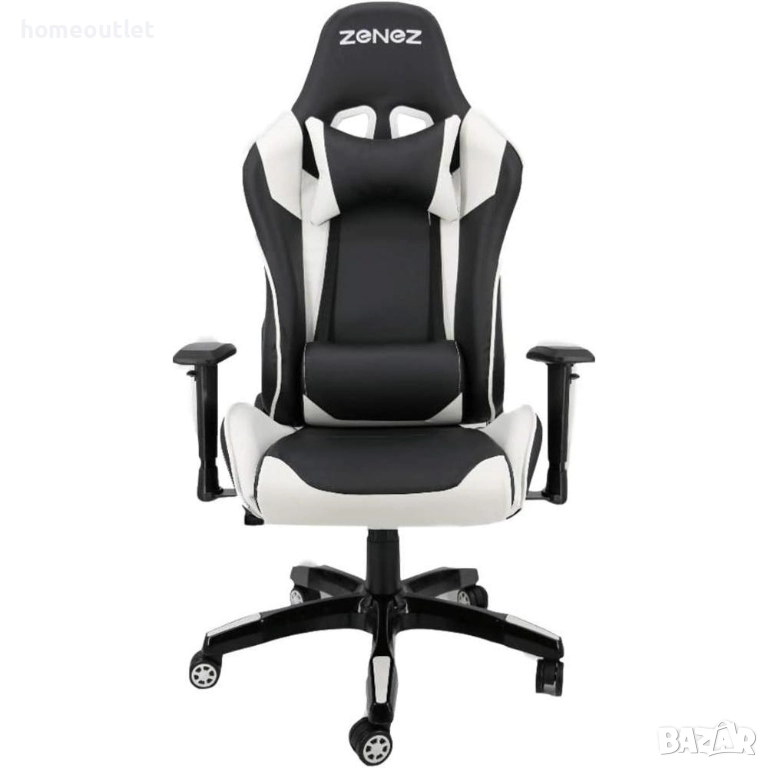 ПРОМОЦИЯ Геймърски / офис стол с ергономичен дизайн ZENEZ HL-W (YIZI), снимка 1
