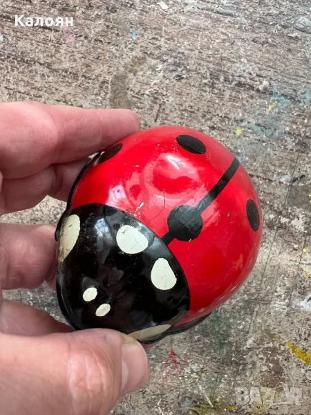 Метална играчка калинка от Чехословакия , снимка 1