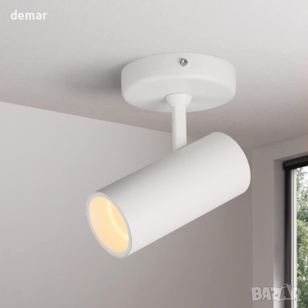Aisilan прожектор LED бял димируем въртящ се за таван 7W 3000K - бял, снимка 1