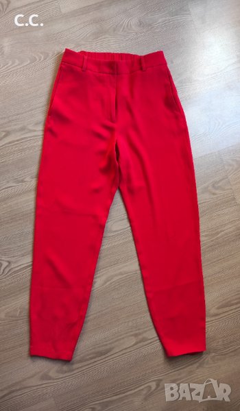 Елегантен червен панталон, р-р 34, снимка 1