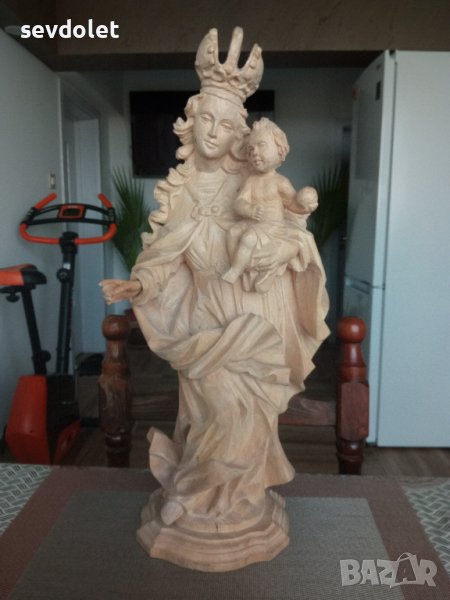 Прекрасно с изработката си, антикварно ,произведение на изкуството.Дърворезба.Ръчна изработка., снимка 1