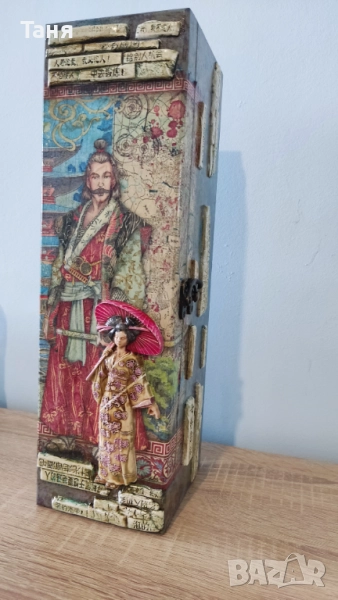 Подарък кутия за бутилка вино, снимка 1