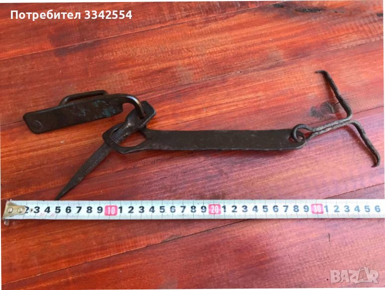 РЕЗЕ ЗА ПОРТА СТАРО КОВАНО ЖЕЛЯЗО КОМПЛЕКТ-3 ЧАСТИ, снимка 1