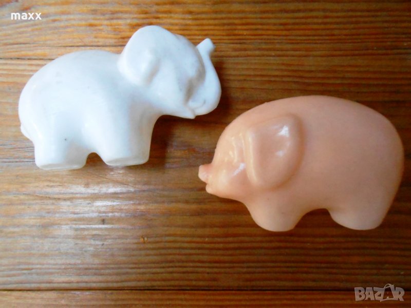 детска играчка слончета и прасенца различни цветове к-т 2 бр., снимка 1