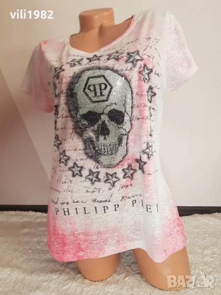 Оригинална дамскa тениска Philipp Plein, снимка 1