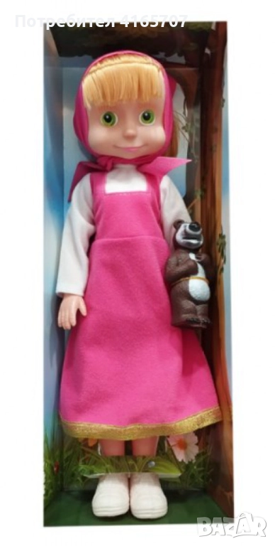 Голяма музикална детска кукла Маша от Маша и Мечокът, снимка 1