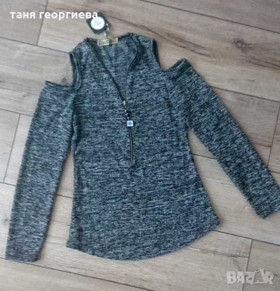 блуза с цип, снимка 1