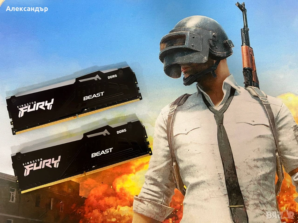 RAM памет Kingston FURY Beast DDR5 RGB 64Gb(2×32Gb) 5600MHz CL40, снимка 1