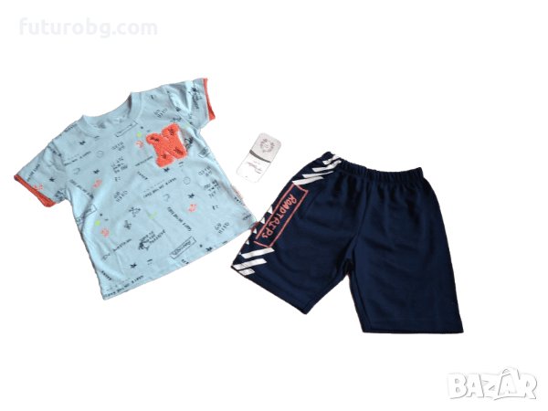 Комплект за момче от две части  в синьо, снимка 1