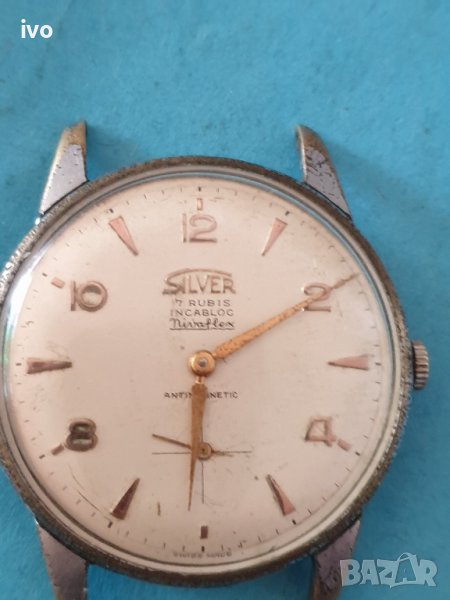 silver 17 rubis watch, снимка 1