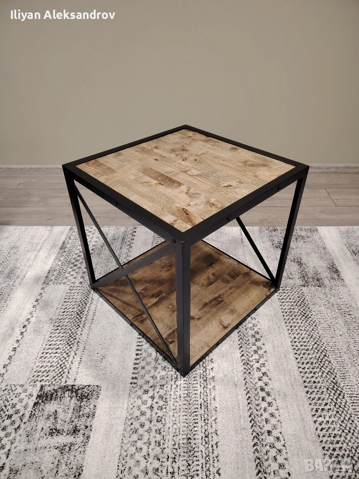 Маса в индустриален стил "CUBE", снимка 1