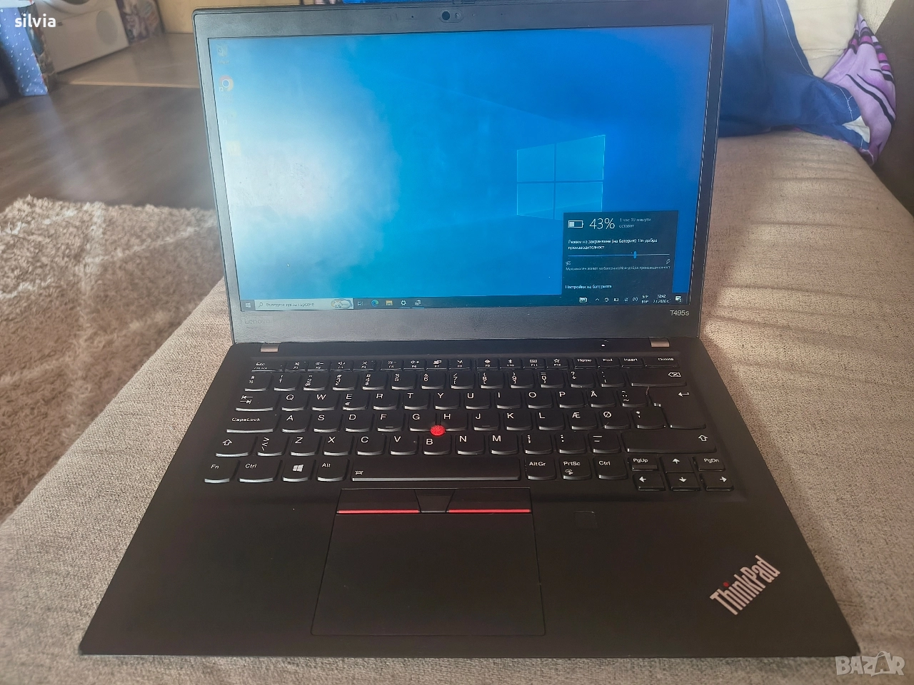 Продавам лаптоп Lenovo T495 с тъчскрийн, снимка 1