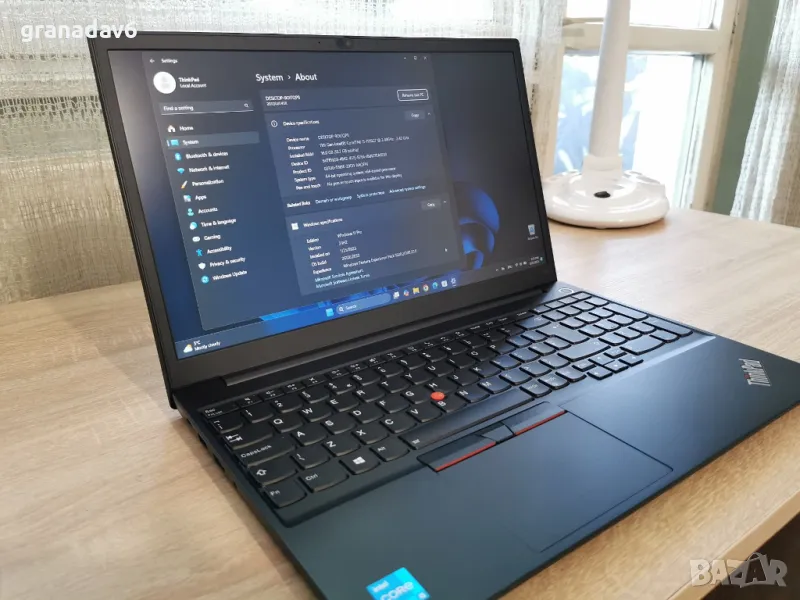 Лаптоп Lenovo ThinkPad E15 - Windows 11 Pro, Office 2021 + 6 месеца гаранция!, снимка 1
