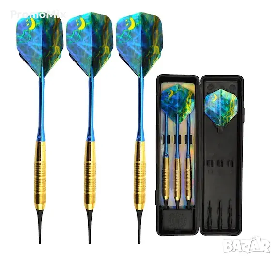 Стрели за дартс Best Sporting 862135 Typhoon 3 броя 14гр soft мека стреличка , снимка 1