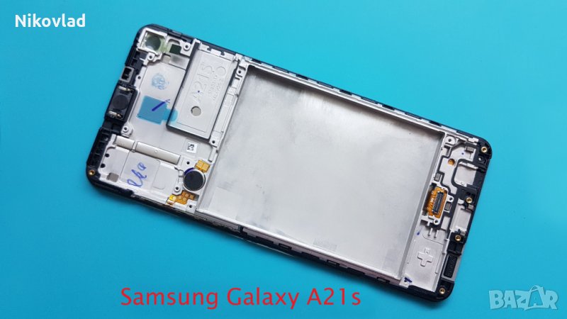 Дисплей с рамка Samsung Galaxy A21s, снимка 1